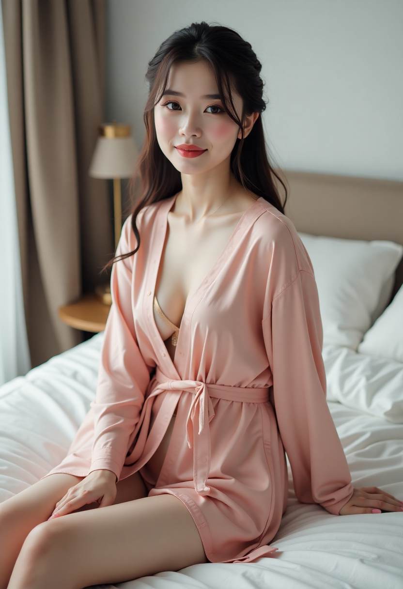 枫林小路上的旅行背包